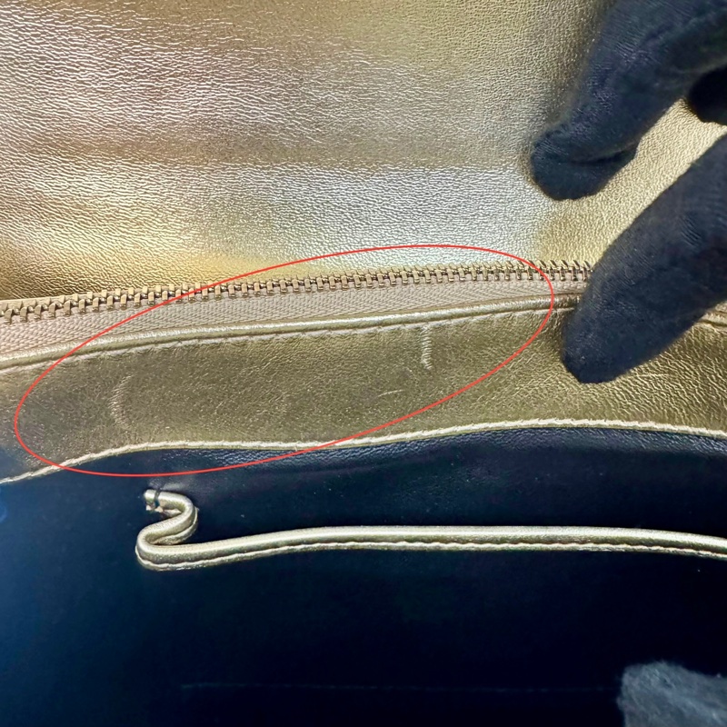 寶格麗 靈蛇系列金色鏈條肩背包-8