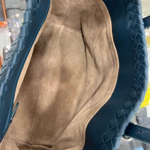 東區正精品㊣Bottega Veneta BV 藍綠色全皮編織手提包肩背包 RZ4274-2