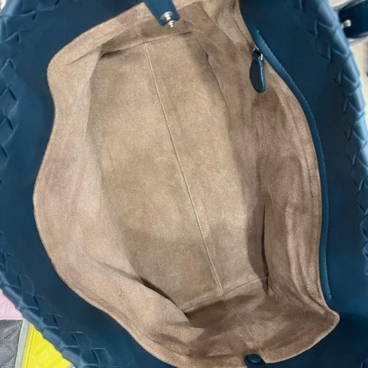 東區正精品㊣Bottega Veneta BV 藍綠色全皮編織手提包肩背包 RZ4274-3