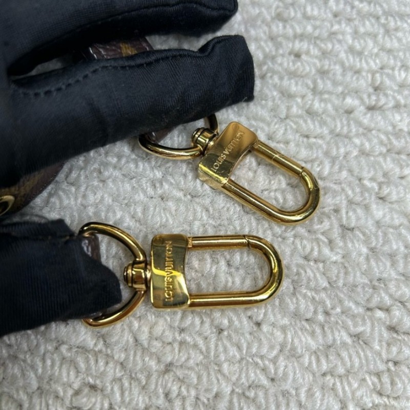 LV路易威登老花郵差包 經典Monogram配色 金色五金，肩帶可調節 單肩斜挎手提都ok 日常百搭容量實用-21