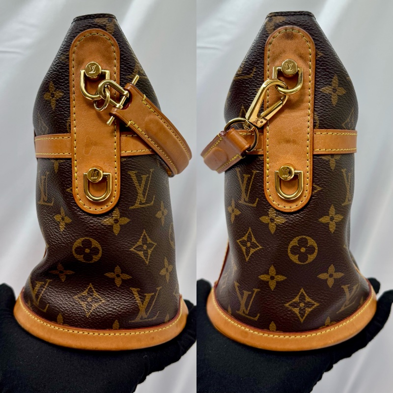 LOUIS VUITTON 路易威登 老花兩用水桶包 M43587-2