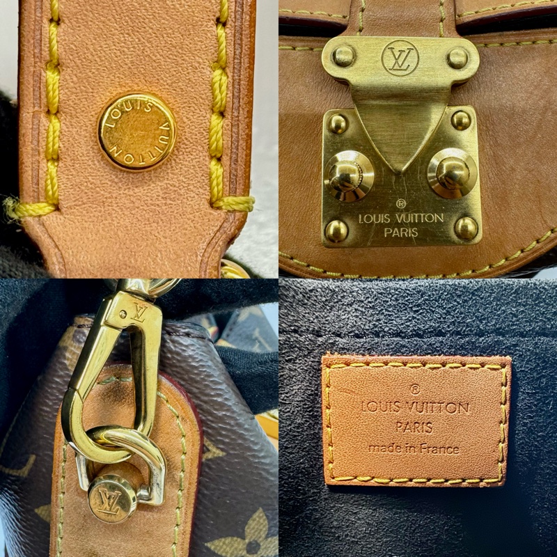 LOUIS VUITTON 路易威登 老花兩用水桶包 M43587-8