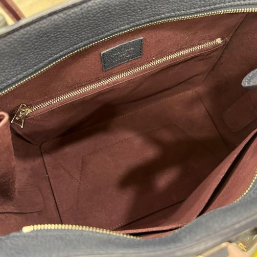 東區正精品㊣LV LOUIS VUITTON M54842 藍色全皮拼酒紅色雙色手提包肩背包 RZ4273-3