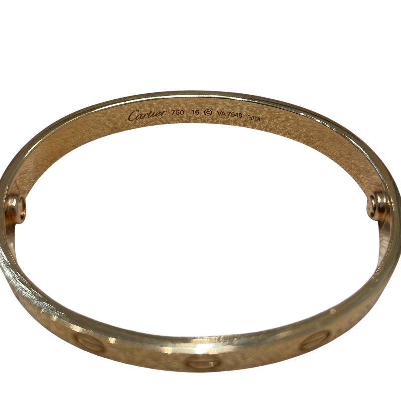 CARTIER 卡地亞 LOVE手鐲 K18PG 16碼-6