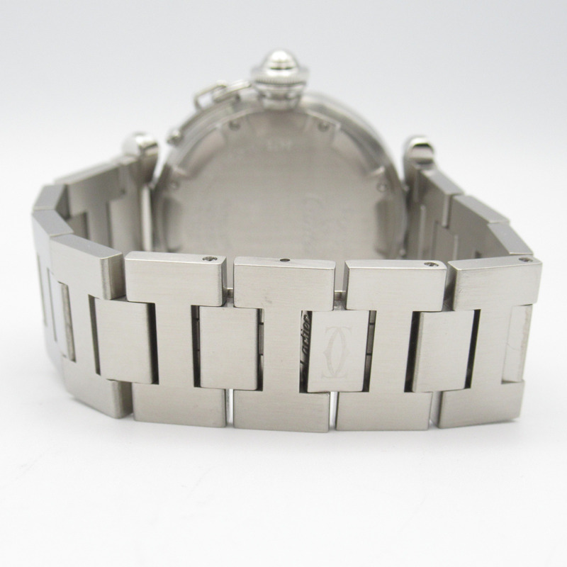 白色錶盤 不鏽鋼 Pasha C Big Date 腕錶【Cartier 卡地亞】 W31055M7-2