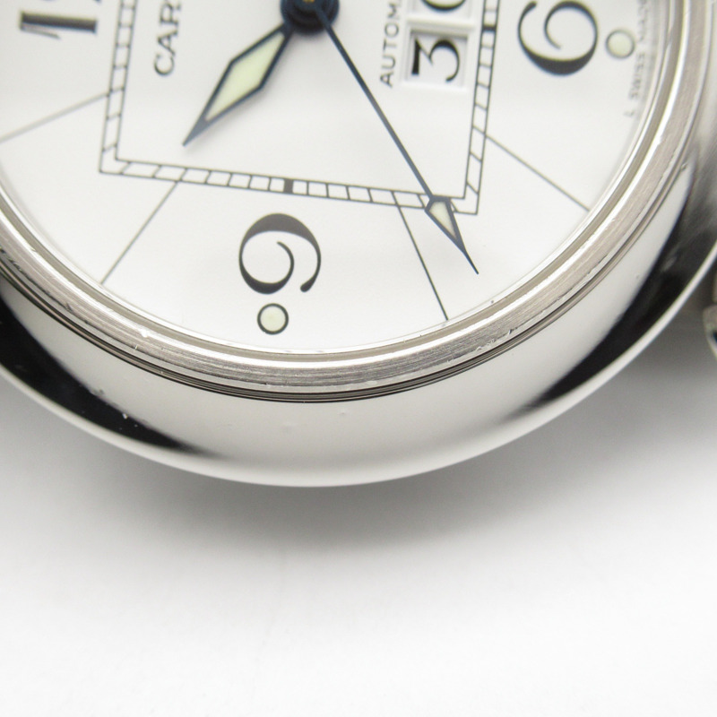 白色錶盤 不鏽鋼 Pasha C Big Date 腕錶【Cartier 卡地亞】 W31055M7-9