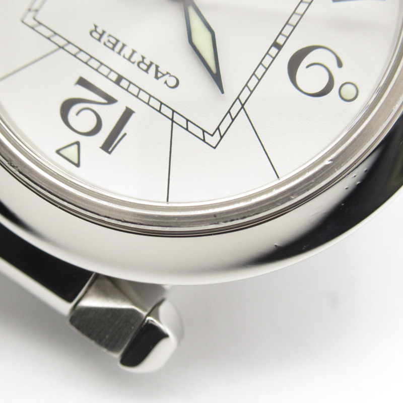 白色錶盤 不鏽鋼 Pasha C Big Date 腕錶【Cartier 卡地亞】 W31055M7-12