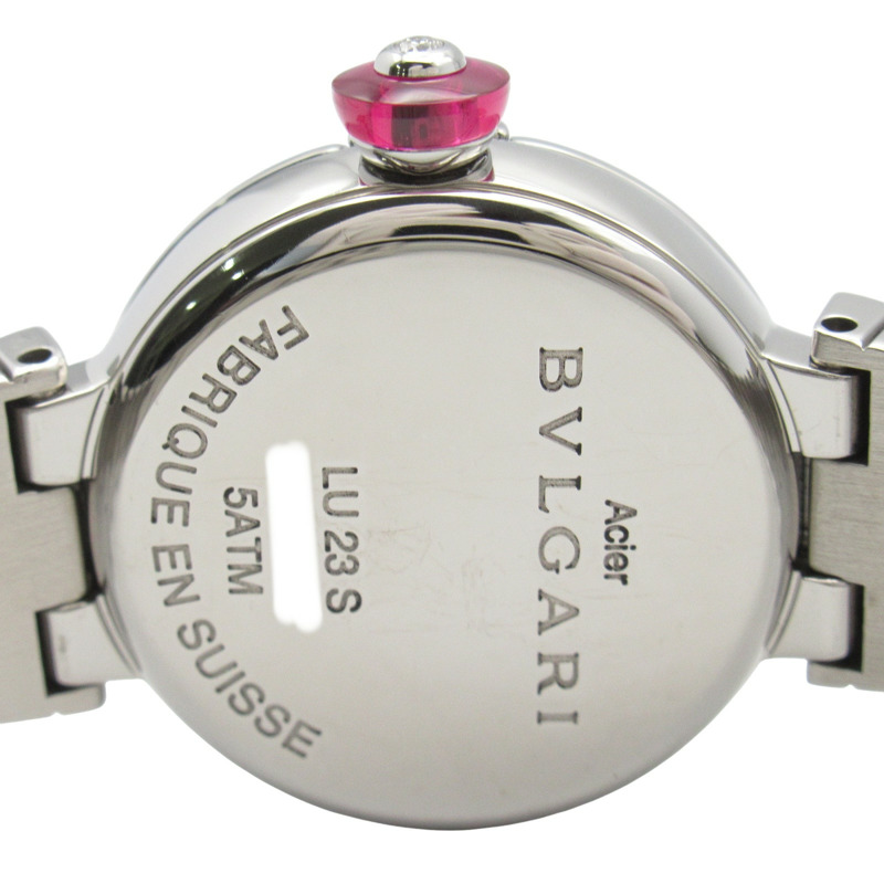 黒色錶盤 不鏽鋼 Lvcea 腕錶【BVLGARI 寶格麗】 LU23S-2