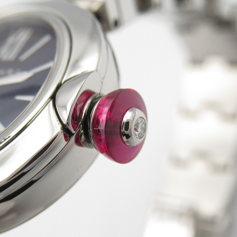 黒色錶盤 不鏽鋼 Lvcea 腕錶【BVLGARI 寶格麗】 LU23S-3