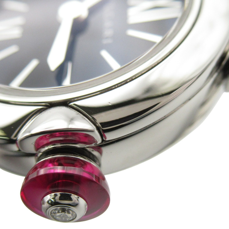 黒色錶盤 不鏽鋼 Lvcea 腕錶【BVLGARI 寶格麗】 LU23S-13