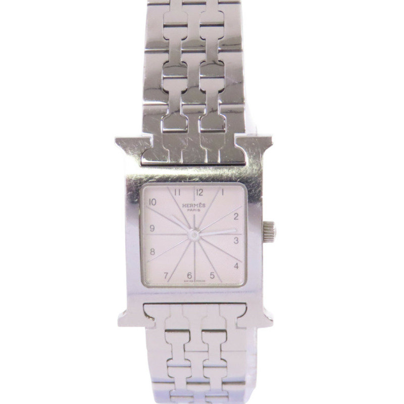 白色錶盤 不鏽鋼 Heure H 腕錶【HERMES 愛馬仕】-1