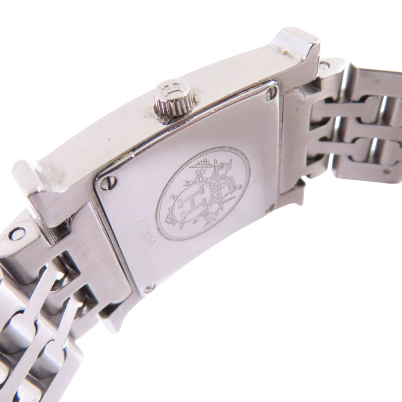 白色錶盤 不鏽鋼 Heure H 腕錶【HERMES 愛馬仕】-6