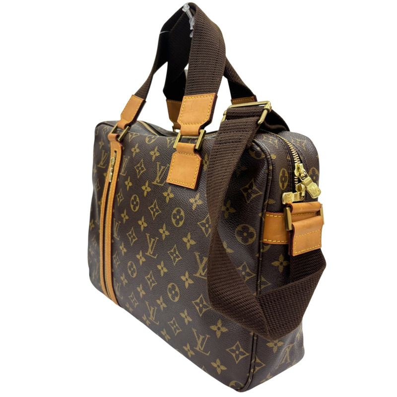 棕色 原花帆布 Sac Bosphore 肩背包 公事包【LOUIS VUITTON LV 路易威登】 M40043-1