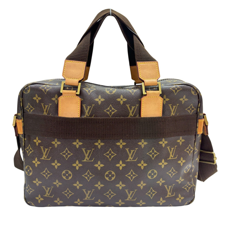 棕色 原花帆布 Sac Bosphore 肩背包 公事包【LOUIS VUITTON LV 路易威登】 M40043-2