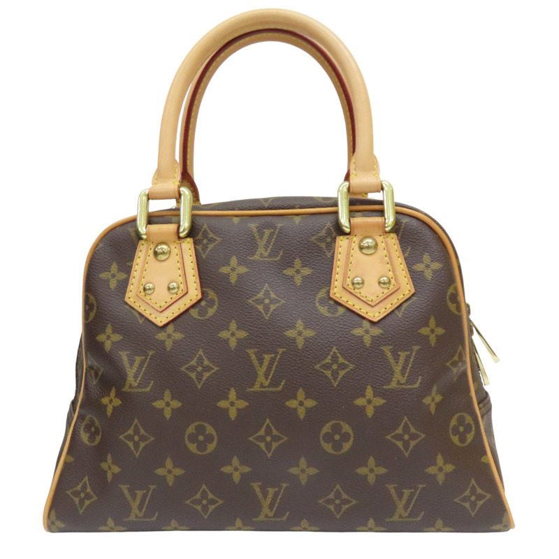 原花 帆布 Manhattan PM 手提包【LOUIS VUITTON LV 路易威登】 M40026-1