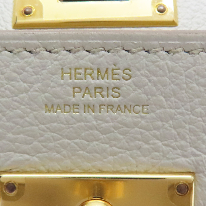 奶油白 Evercolor牛皮 Kelly To Go Wallet 肩背包 W刻 金扣【HERMES 愛馬仕】-6