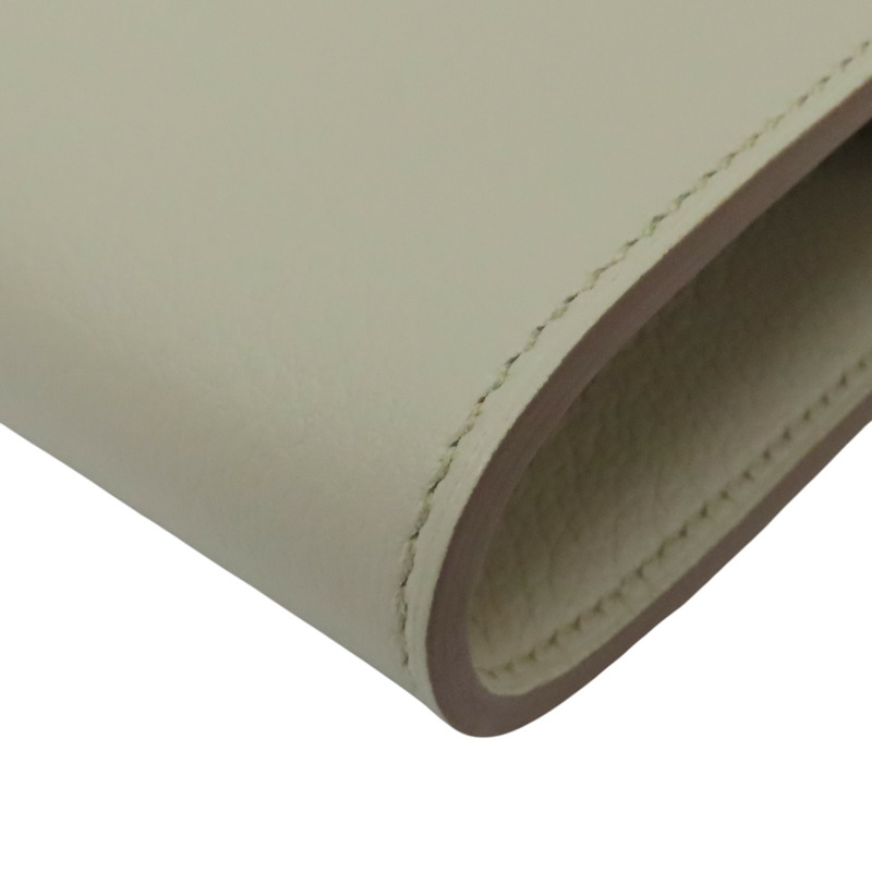 奶油白 Evercolor牛皮 Kelly To Go Wallet 肩背包 W刻 金扣【HERMES 愛馬仕】-10