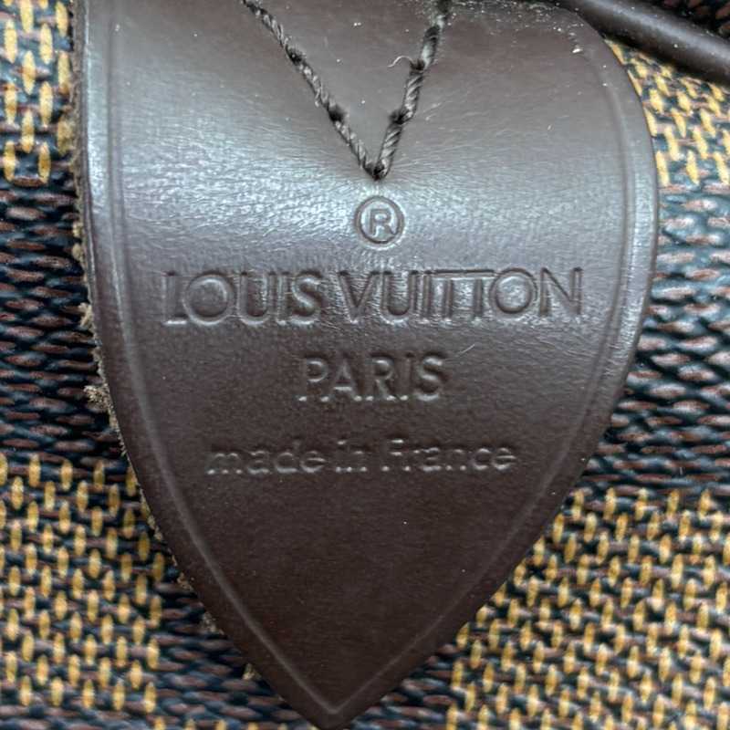 棕色 棋盤格 帆布 Speedy 30 波士頓包 手提包【LOUIS VUITTON LV 路易威登】 N41364-7
