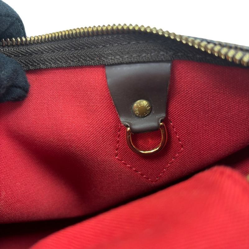 棕色 棋盤格 帆布 Speedy 30 波士頓包 手提包【LOUIS VUITTON LV 路易威登】 N41364-10