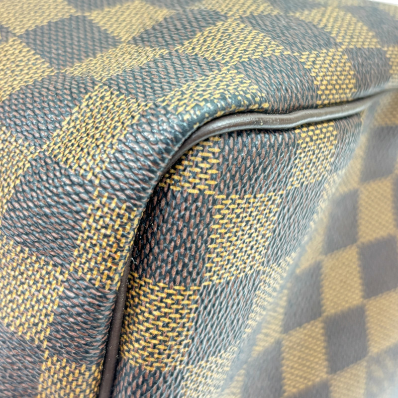 棕色 棋盤格 帆布 Speedy 30 波士頓包 手提包【LOUIS VUITTON LV 路易威登】 N41364-11