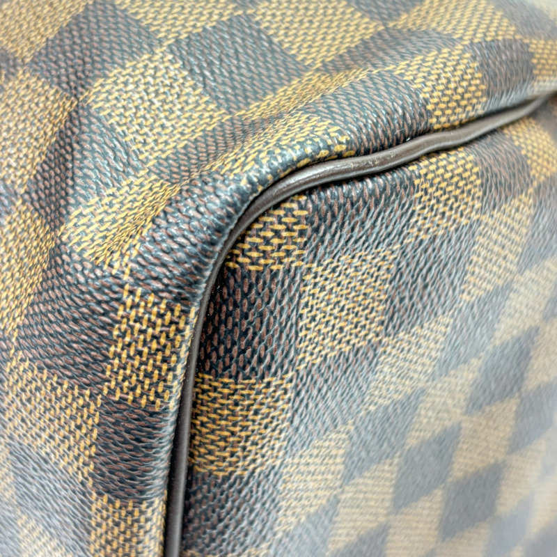 棕色 棋盤格 帆布 Speedy 30 波士頓包 手提包【LOUIS VUITTON LV 路易威登】 N41364-12