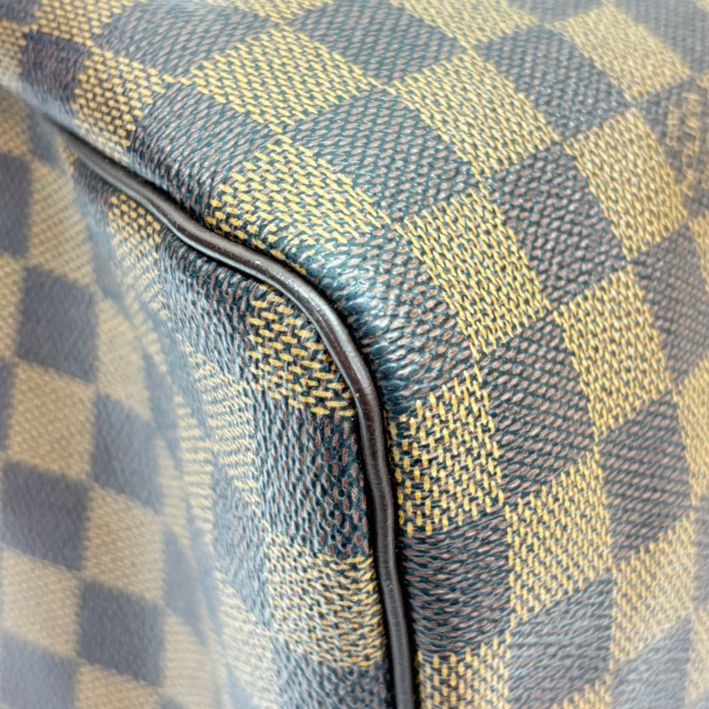 棕色 棋盤格 帆布 Speedy 30 波士頓包 手提包【LOUIS VUITTON LV 路易威登】 N41364-13