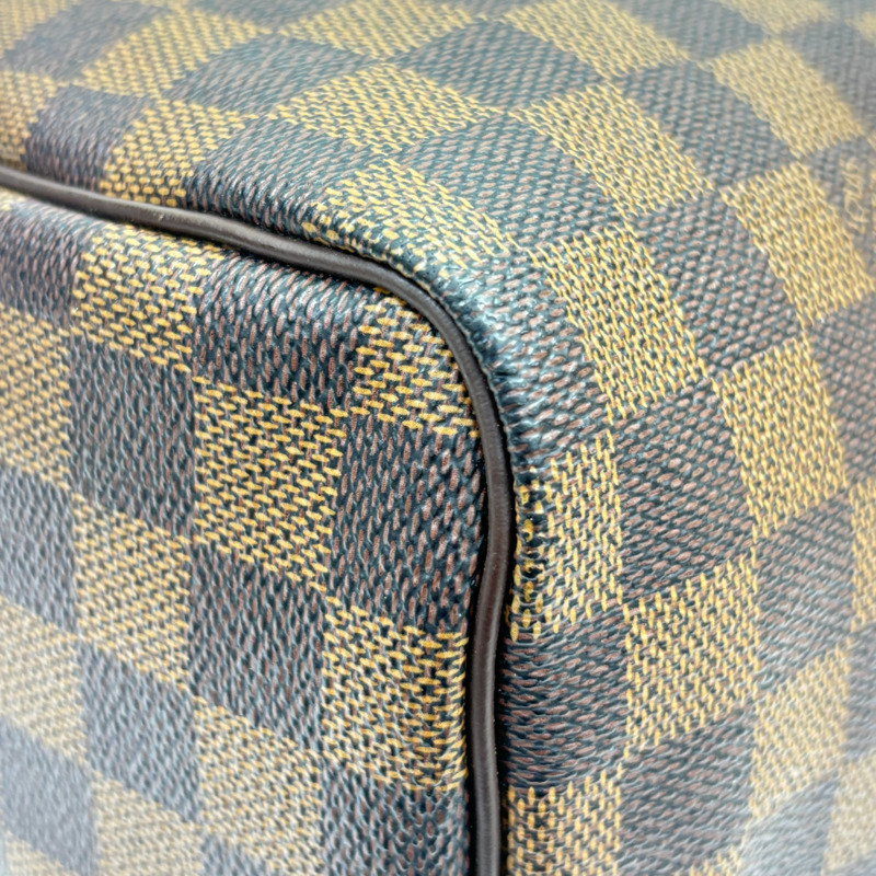 棕色 棋盤格 帆布 Speedy 30 波士頓包 手提包【LOUIS VUITTON LV 路易威登】 N41364-15