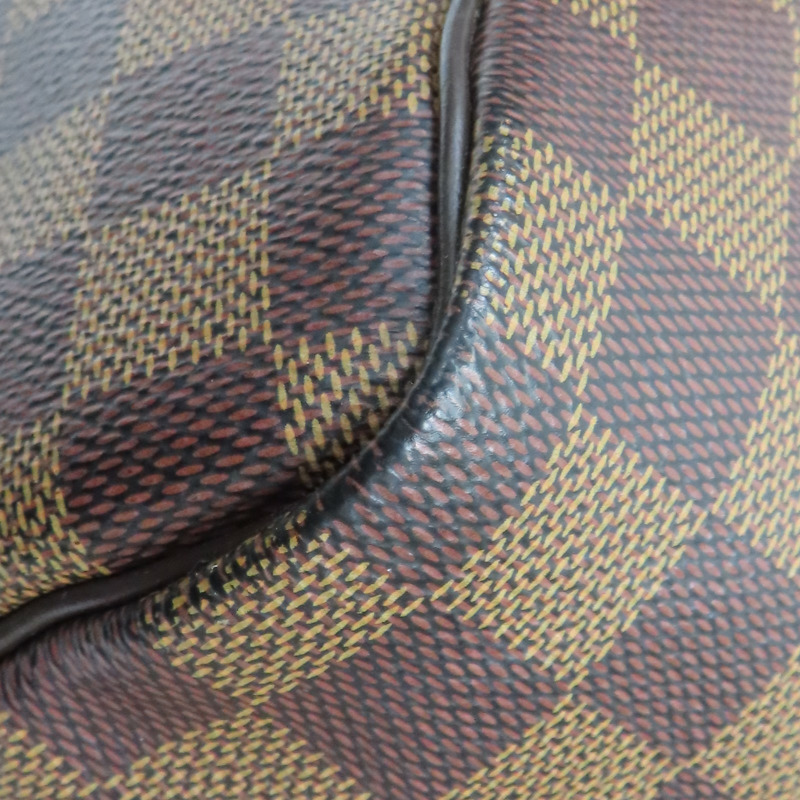 棕色 棋盤格帆布 Speedy Bandouliere 30 兩用包【LOUIS VUITTON LV 路易威登】 N41367-12