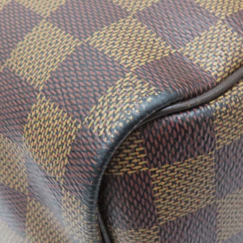 棕色 棋盤格帆布 Speedy Bandouliere 30 兩用包【LOUIS VUITTON LV 路易威登】 N41367-13