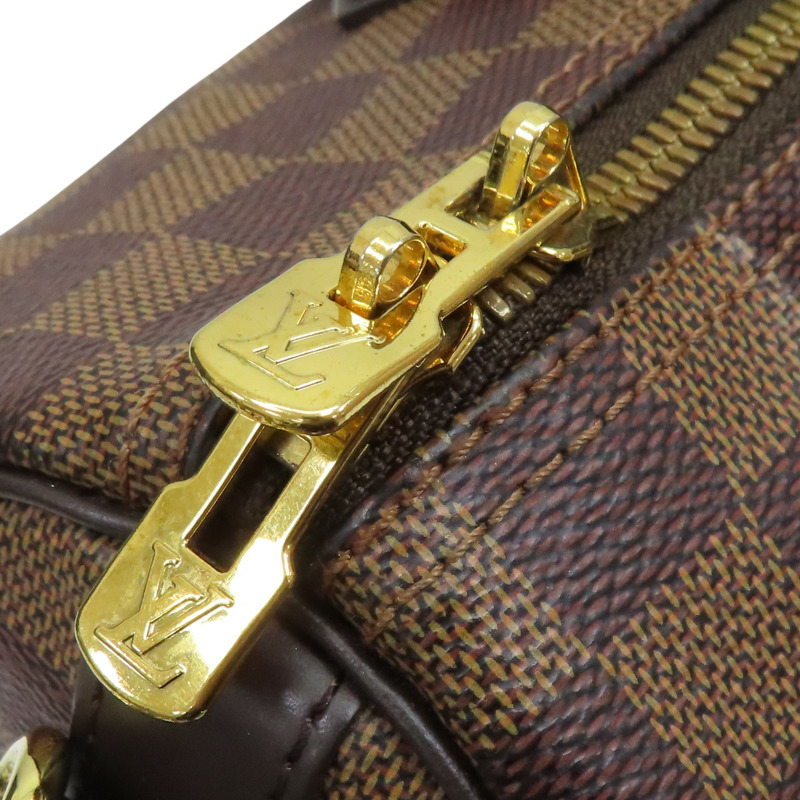 棕色 棋盤格帆布 Speedy Bandouliere 30 兩用包【LOUIS VUITTON LV 路易威登】 N41367-16