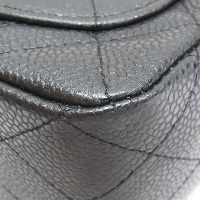 黑色 菱格紋 荔枝牛皮 Mini Coco 鏈帶 肩背包 金釦【CHANEL 香奈兒】 A35200-12