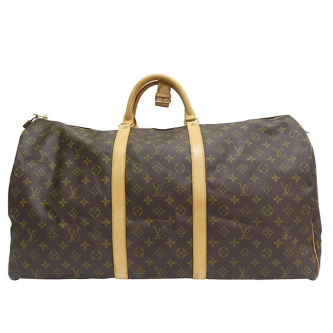 棕色 原花 帆布 Keepall 60 旅行包【LOUIS VUITTON LV 路易威登】 M41412