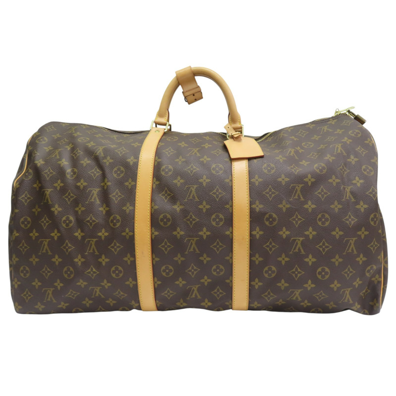 棕色 原花 帆布 Keepall 60 旅行包【LOUIS VUITTON LV 路易威登】 M41412-1
