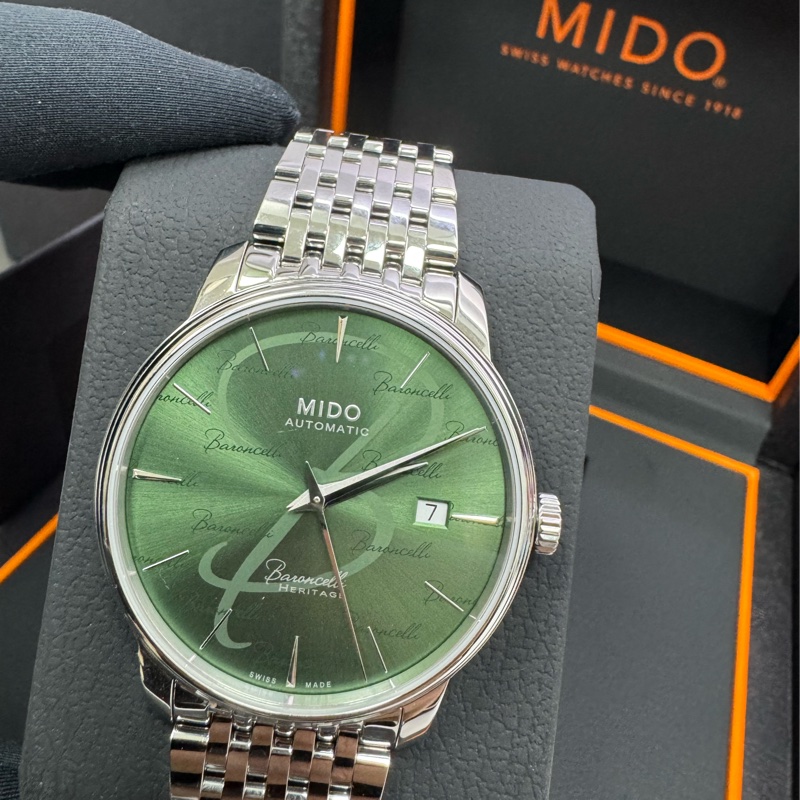 mido 機械錶 瑞士錶 男用 限量版 綠面-5