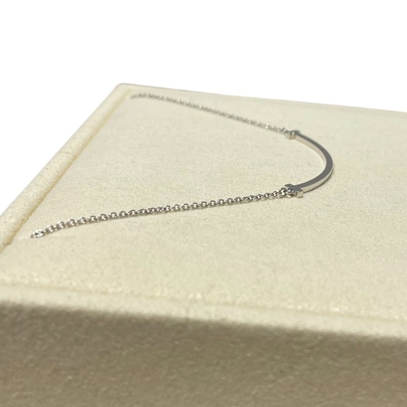 TIFFANY&CO. 蒂芙尼 T:SMILE 微笑項鍊 小號 K18WG-1