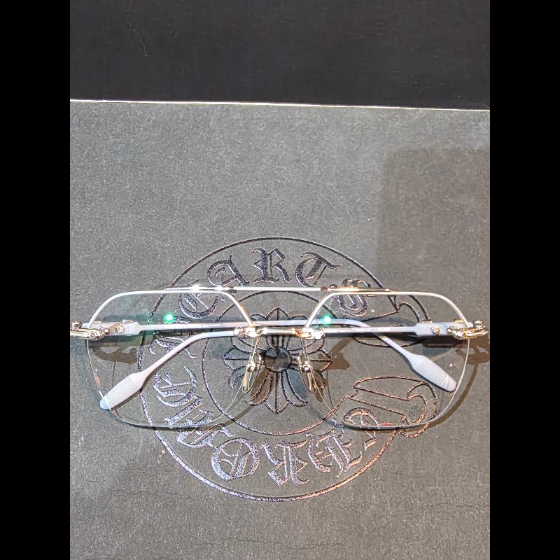 Chrome Hearts 克羅心 FLUID 純銀雕花鏡腳無框眼鏡｜精品光學鏡框｜克羅心眼鏡｜杰瑪眼鏡-0