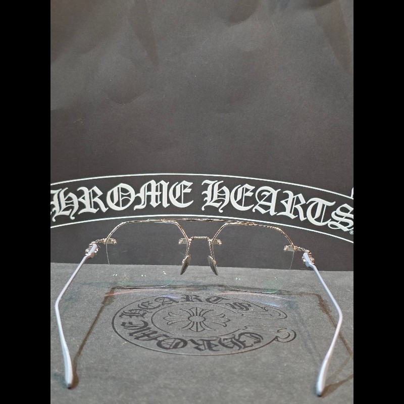 Chrome Hearts 克羅心 FLUID 純銀雕花鏡腳無框眼鏡｜精品光學鏡框｜克羅心眼鏡｜杰瑪眼鏡-1