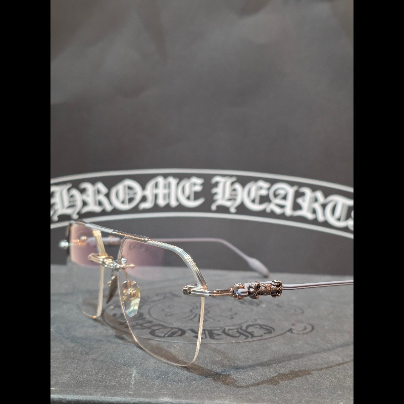 Chrome Hearts 克羅心 FLUID 純銀雕花鏡腳無框眼鏡｜精品光學鏡框｜克羅心眼鏡｜杰瑪眼鏡-4