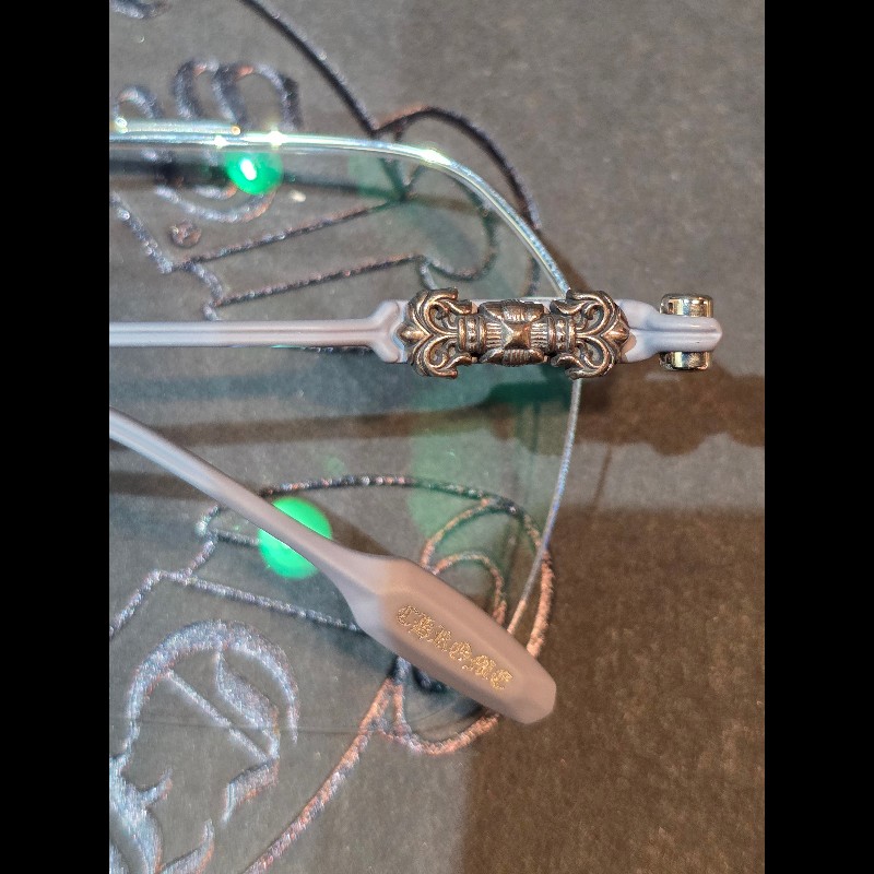 Chrome Hearts 克羅心 FLUID 純銀雕花鏡腳無框眼鏡｜精品光學鏡框｜克羅心眼鏡｜杰瑪眼鏡-9