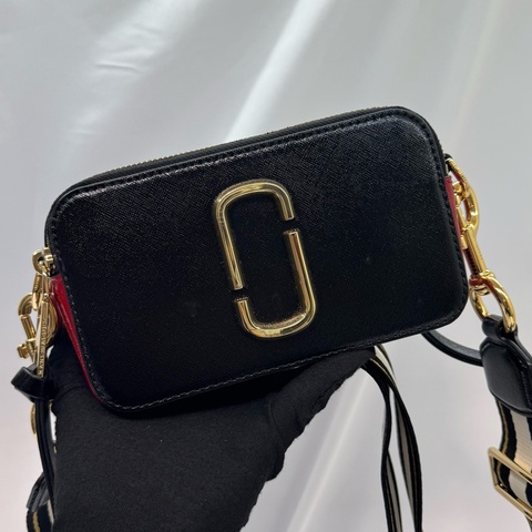 MARC JACOBS Snapshot 皮革相機包 紅/黑色