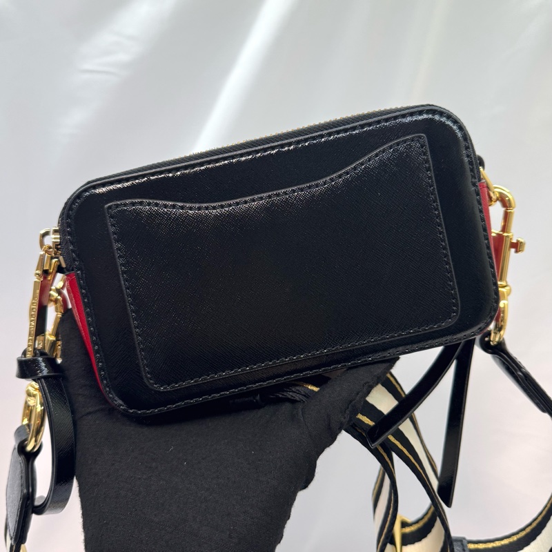 MARC JACOBS Snapshot 皮革相機包 紅/黑色-1
