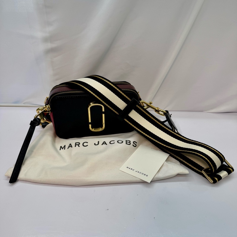 MARC JACOBS Snapshot 皮革相機包 紅/黑色-2