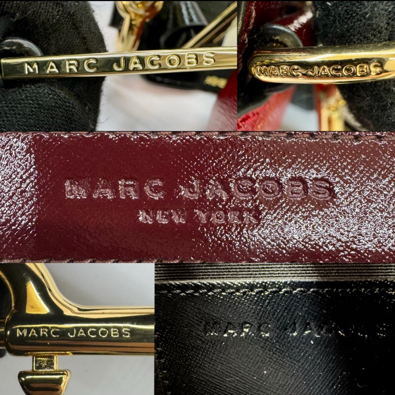 MARC JACOBS Snapshot 皮革相機包 紅/黑色-7