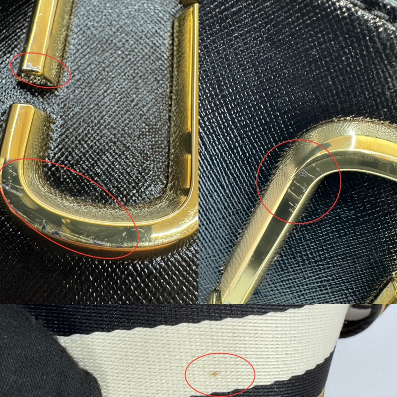 MARC JACOBS Snapshot 皮革相機包 紅/黑色-8