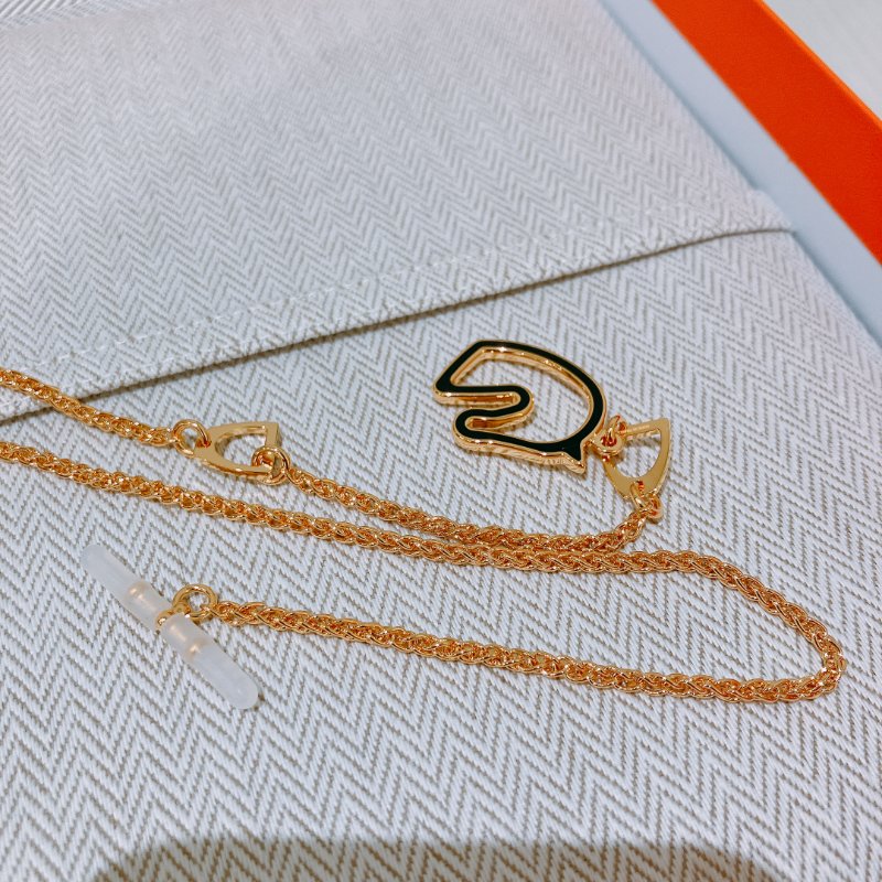 TK1951  愛馬仕 馬頭 頸鏈 Hermes Tonnerre Lacquered Metal Necklace Black X GHW-9