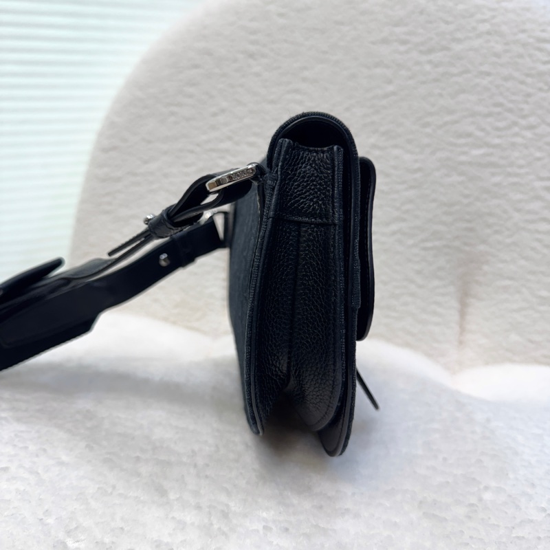 極新迪奧馬鞍包DIOR SADDLE 黑色 Oblique 緹花腰包1ADPO095-6