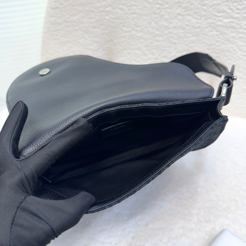 極新迪奧馬鞍包DIOR SADDLE 黑色 Oblique 緹花腰包1ADPO095-9