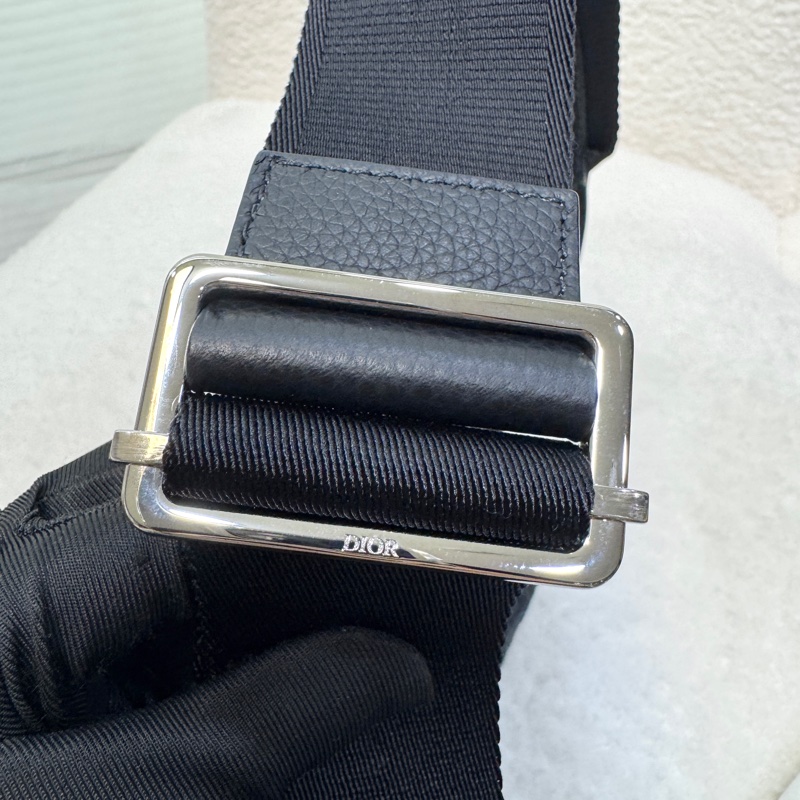 極新迪奧馬鞍包DIOR SADDLE 黑色 Oblique 緹花腰包1ADPO095-17