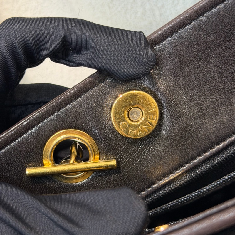 CHANEL 中古絲絨金球單肩包 XB574-44