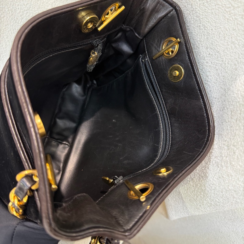 CHANEL 中古絲絨金球單肩包 XB574-55